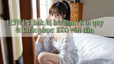 123WIN link bị hết hạn 8 bí quyết khắc phục 1000 ván đầu