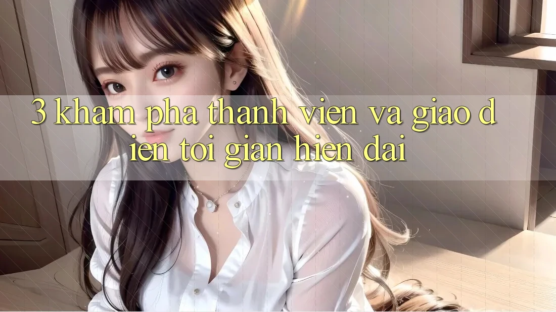 3. Khám phá Thành viên Và Giao Diện Tối Giản, Hiện Đại 3. Khám phá Thành viên Và Giao Diện Tối Giản, Hiện Đại