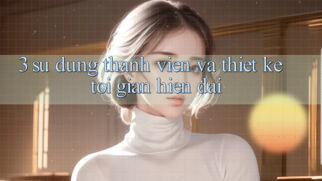 3. Sử dụng Thành viên Và Thiết kế Tối Giản, Hiện Đại 3. Sử dụng Thành viên Và Thiết kế Tối Giản, Hiện Đại