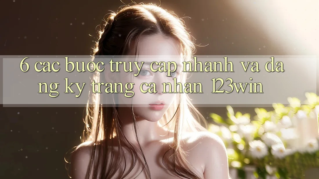 6. Các bước Truy Cập Nhanh Và Đăng Ký Trang cá nhân 123win