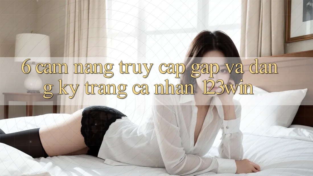 6. Cẩm nang Truy Cập Gấp Và Đăng Ký Trang cá nhân 123win 6. Cẩm nang Truy Cập Gấp Và Đăng Ký Trang cá nhân 123win
