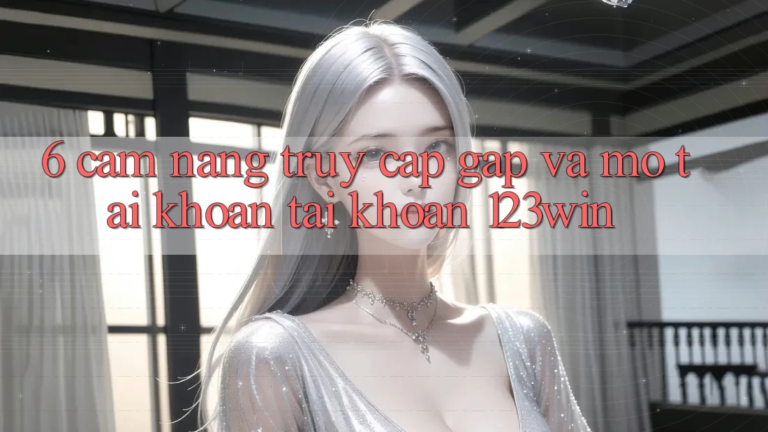6. Cẩm nang Truy Cập Gấp Và Mở tài khoản Tài Khoản 123win 6. Cẩm nang Truy Cập Gấp Và Mở tài khoản Tài Khoản 123win