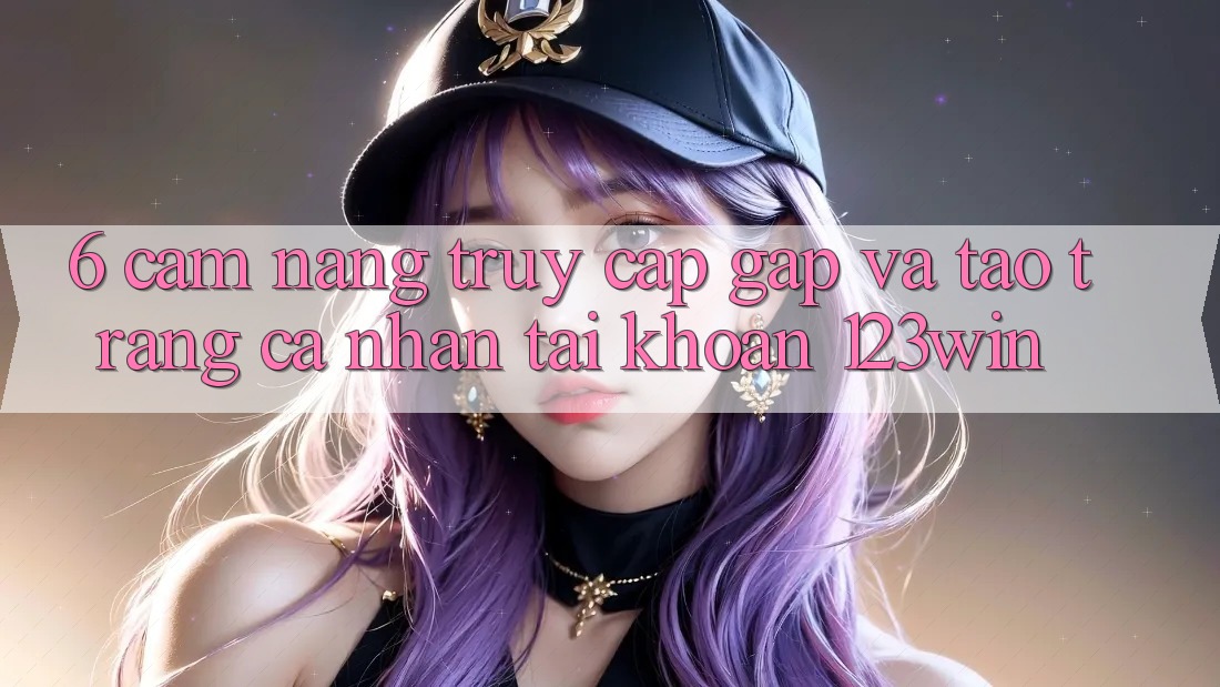 6. Cẩm nang Truy Cập Gấp Và Tạo trang cá nhân Tài Khoản 123win 6. Cẩm nang Truy Cập Gấp Và Tạo trang cá nhân Tài Khoản 123win