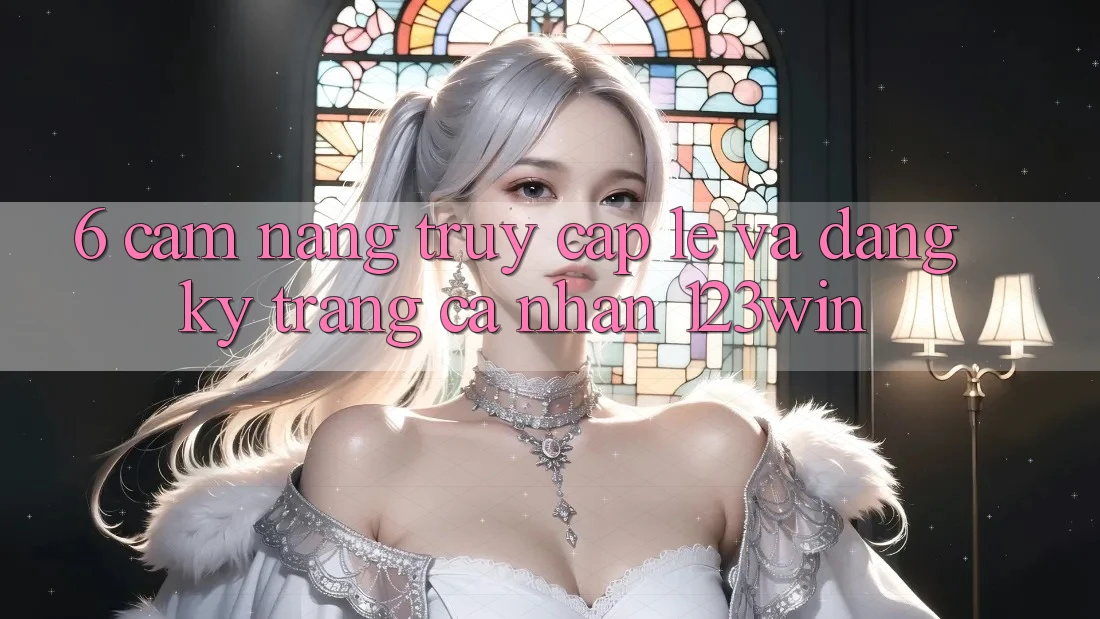 6. Cẩm nang Truy Cập Lẹ Và Đăng Ký Trang cá nhân 123win