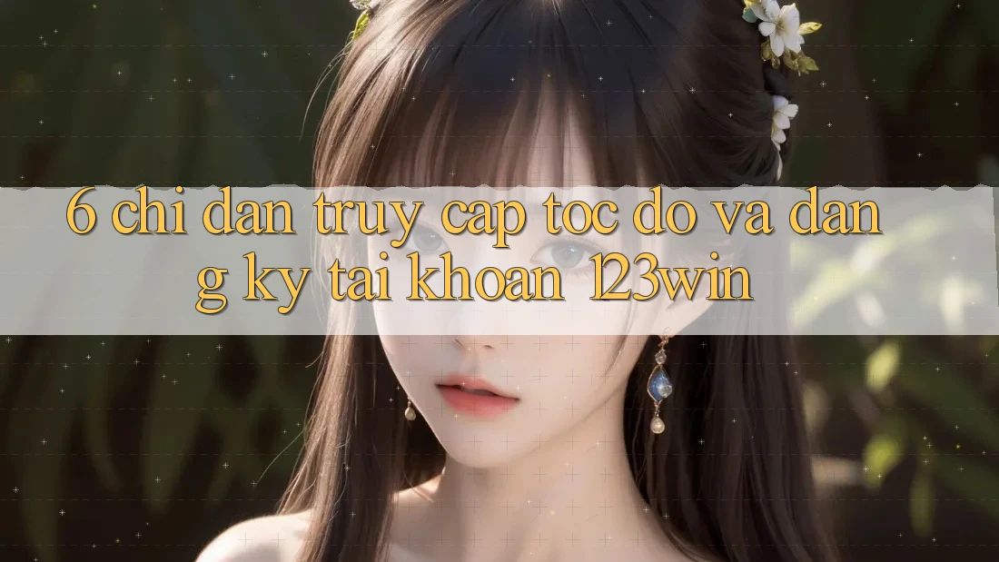 6. Chỉ dẫn Truy Cập Tốc độ Và Đăng Ký Tài Khoản 123win 6. Chỉ dẫn Truy Cập Tốc độ Và Đăng Ký Tài Khoản 123win