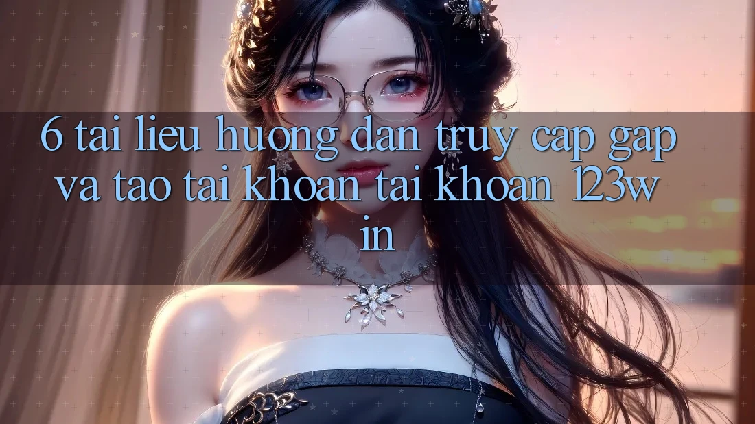 6. Tài liệu hướng dẫn Truy Cập Gấp Và Tạo tài khoản Tài Khoản 123win