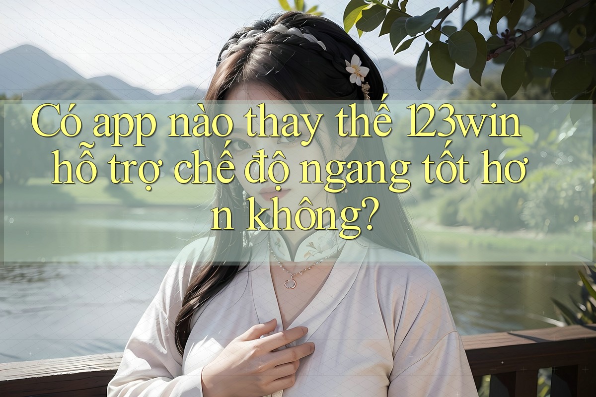 Có app nào thay thế 123win hỗ trợ chế độ ngang tốt hơn không? Có app nào thay thế 123win hỗ trợ chế độ ngang tốt hơn không?