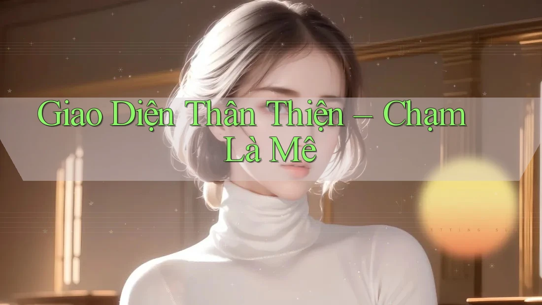 Giao Diện Thân Thiện – Chạm Là Mê