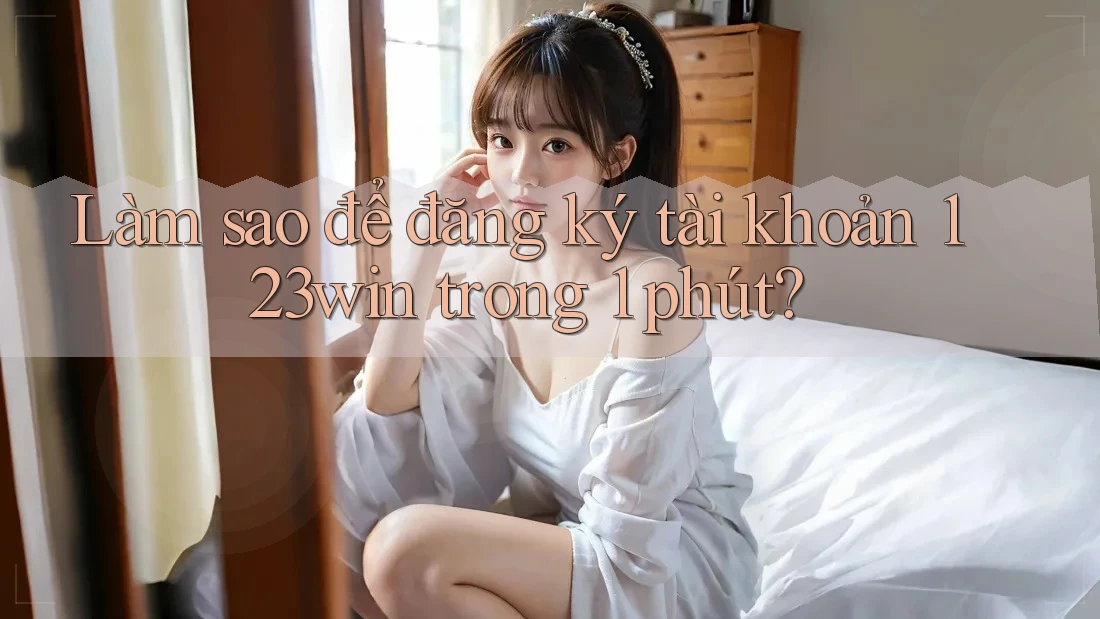 Làm sao để đăng ký tài khoản 123win trong 1 phút?