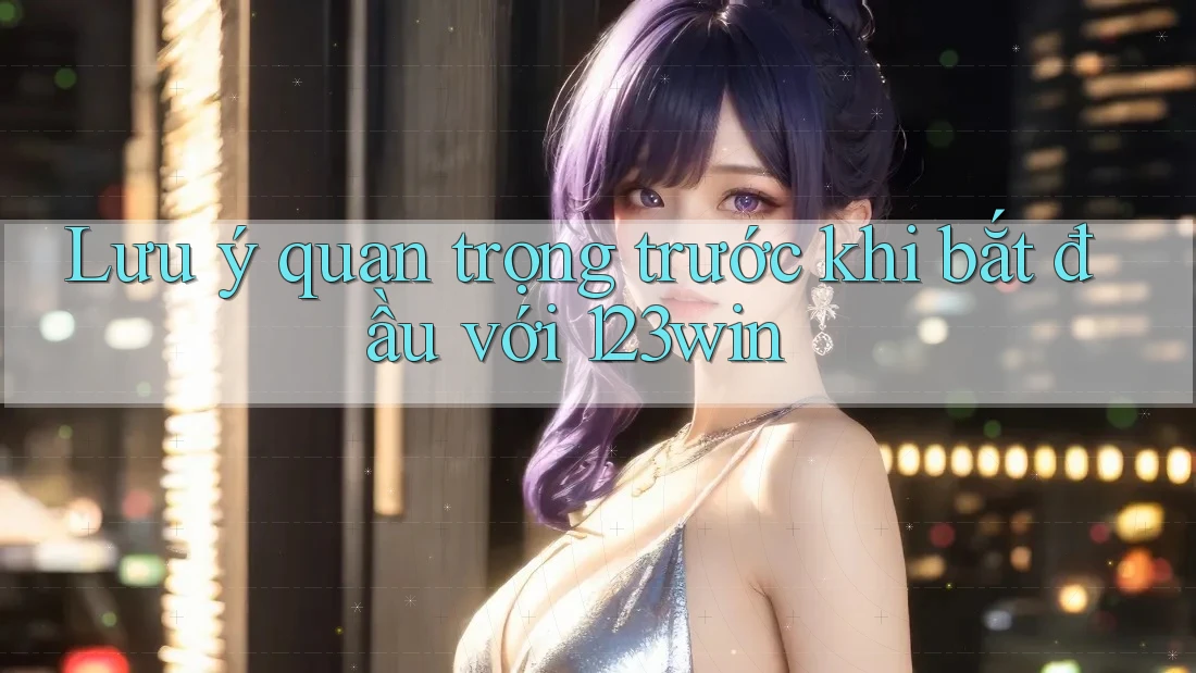 Lưu ý quan trọng trước khi bắt đầu với 123win