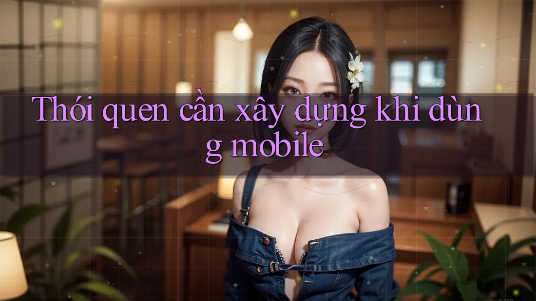 Thói quen cần xây dựng khi dùng mobile