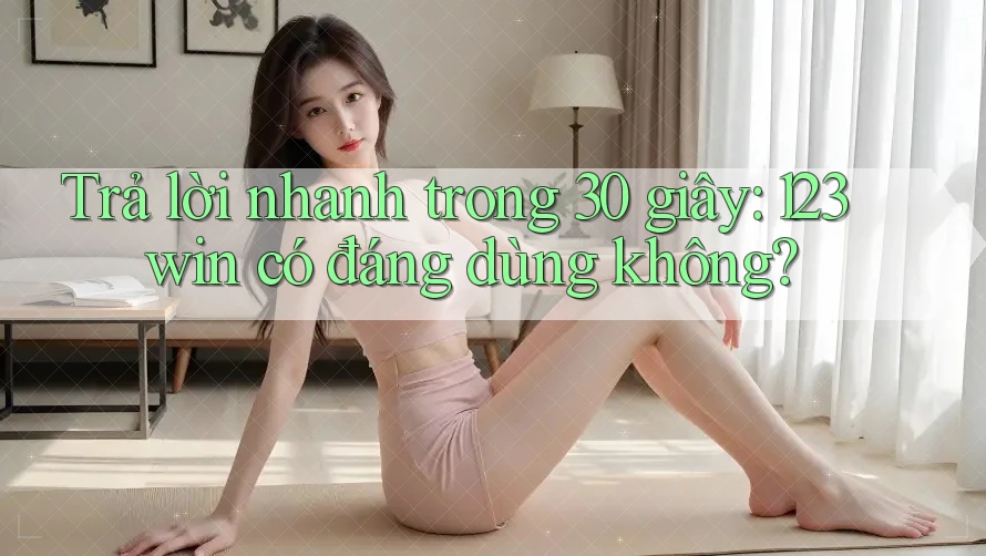 Trả lời nhanh trong 30 giây: 123win có đáng dùng không?